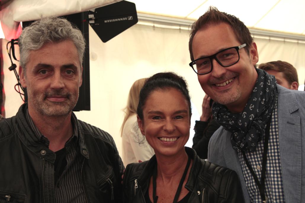 Carlos Göttsch, Daniela Vagt und Top-Stylist Björn Donner (v. li.)