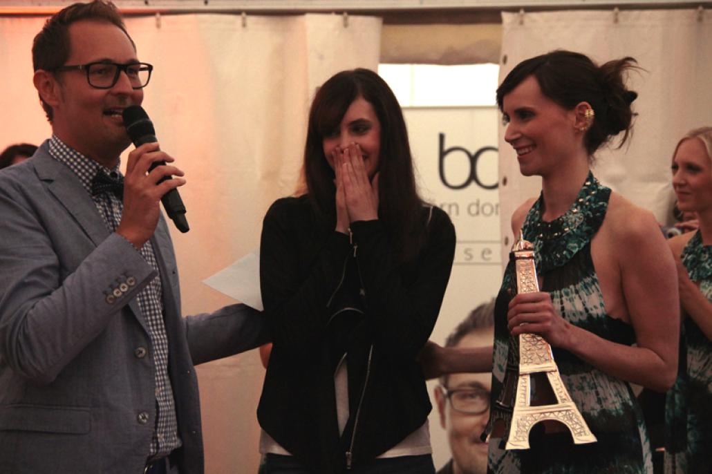 Björn Donner (v. li.) mit Jacqueline und Friederike Dannemann